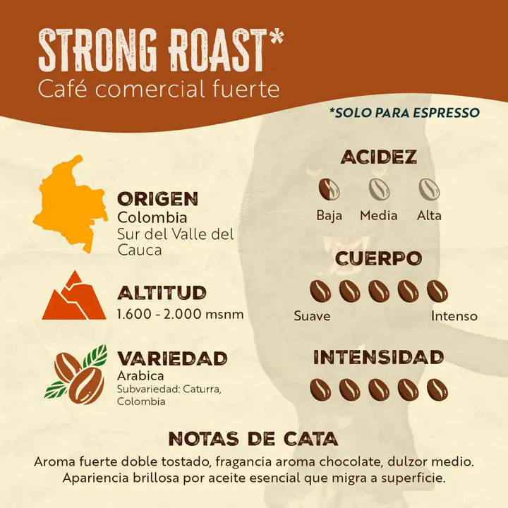 STRONG ROAST Comercial - 5 kilos - Granel