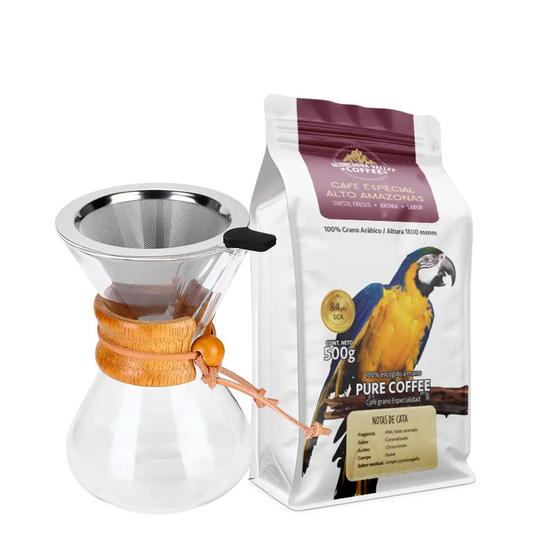 Box Coffee Pot + Alto Amazonas 500g