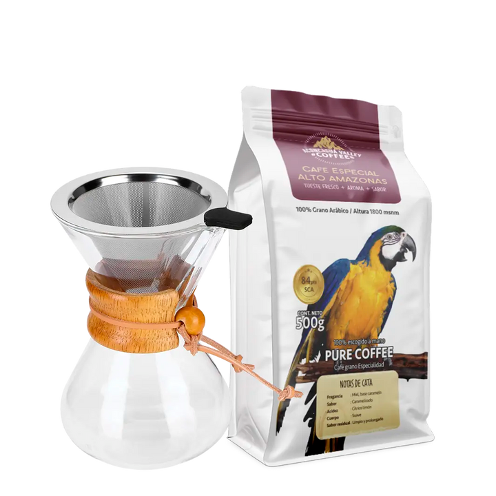 Box Coffee Pot + Alto Amazonas 500g