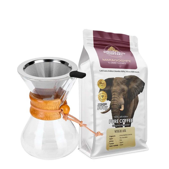 Box Coffee Pot + Maragogype 500g