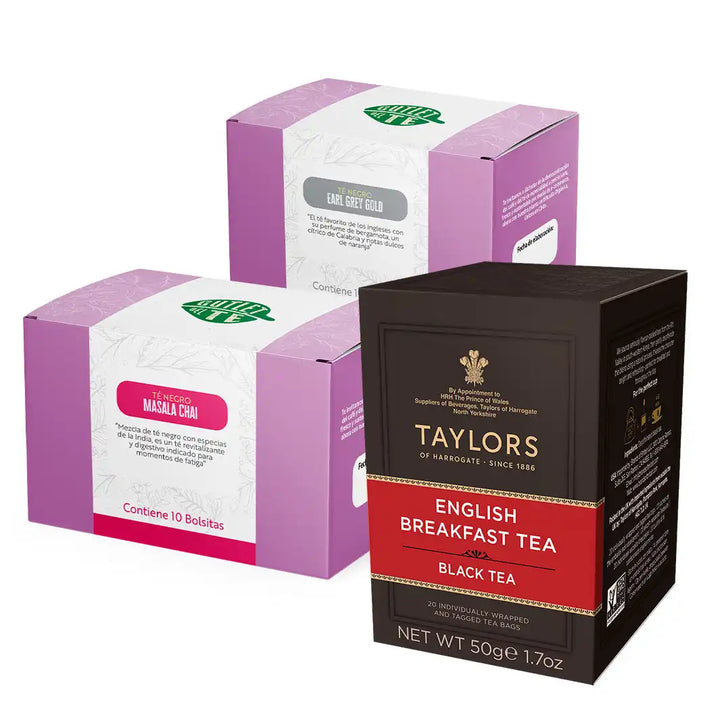 Box 40 Bolsitas: 2 Cajitas Té Outlet  + Té Taylors