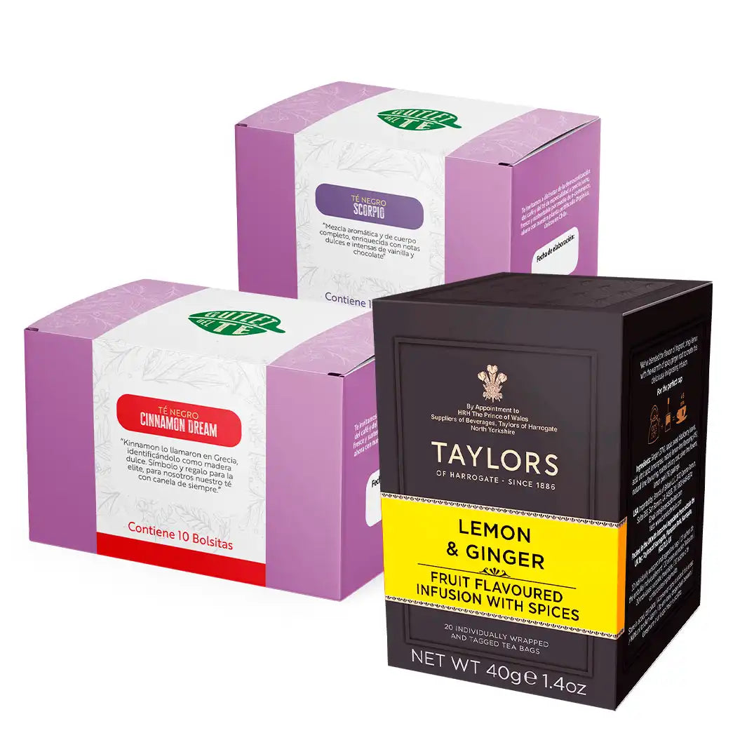 Box 40 Bolsitas: 2 Cajitas Té Outlet  + Té Taylors